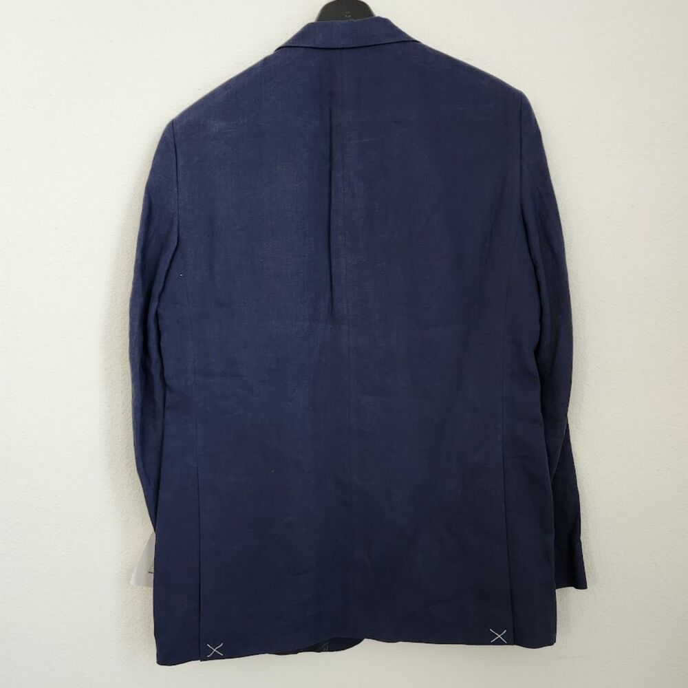 Tommy Hilfiger 100% Linen Navy Blazer Jacket Sport Coat | 44L | NWT - Picture 8 of 8